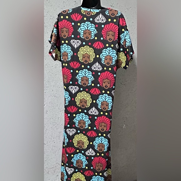 #071 Graphic Afrocentric Design Vibrant Maxi Dress - NIP Izzy & Liv - Picture 5 of 7